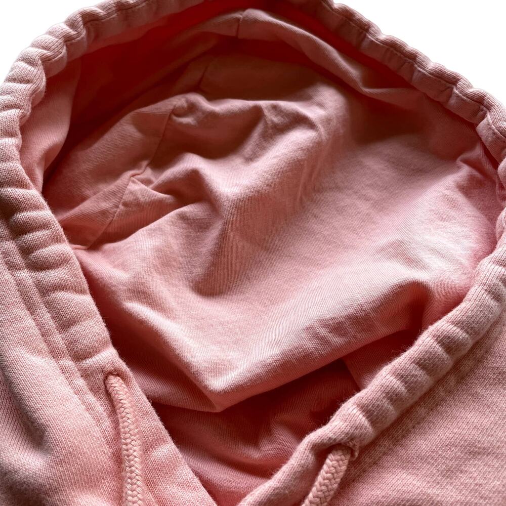 Women's‎ Adidas Originals Peach Pink Orange Funny Dino Casual Hoodie Sweater XS - Picture 5 of 16